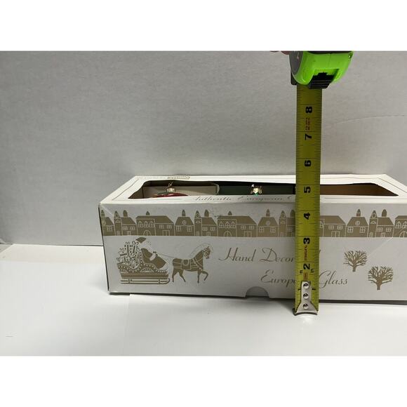 Hand-Decorated Glass Ornaments European-Style Design 3 Ornaments Polish Designed - Picture 4 of 16